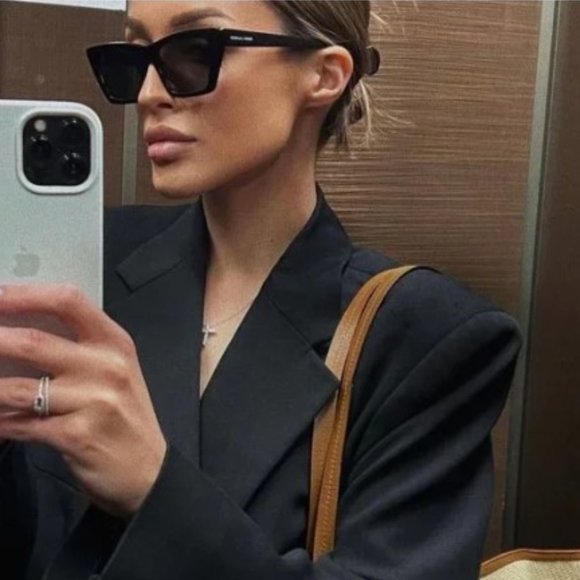 NEW SAINT LAURENT SL276 MICA 001 CAT EYE  SUNGLASSES SAINT LAURENT  MICA SL 276 main image 6